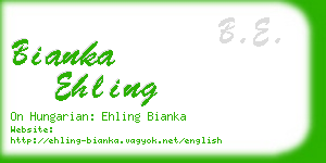 bianka ehling business card